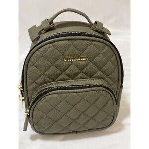 Steve Madden Quilted Mini Backpack - Olive Green